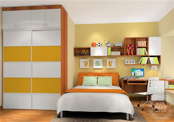 兒童房定制書柜怎么裝？