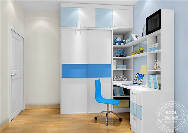 兒童房定制書柜怎么裝？