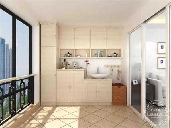 陽臺(tái)可以怎樣定制收納柜？