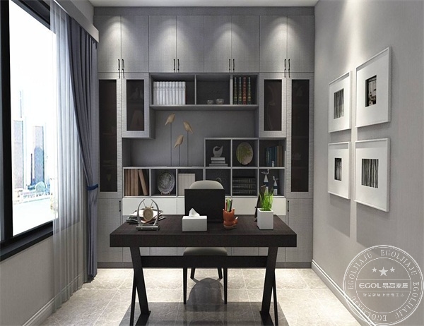 定制書(shū)房效果圖